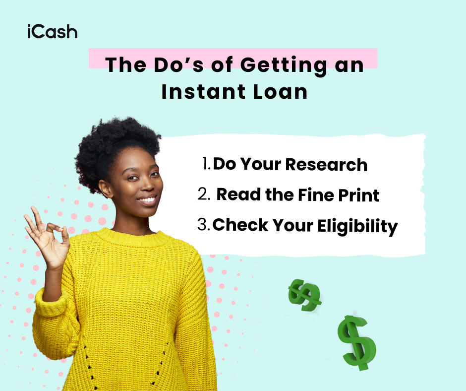 The Do’s of Getting an Instant Loan