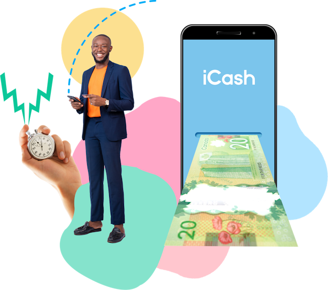 iCash sends funds by e-Transfer 24 hours a day, 7 days a week, 365 days a year.