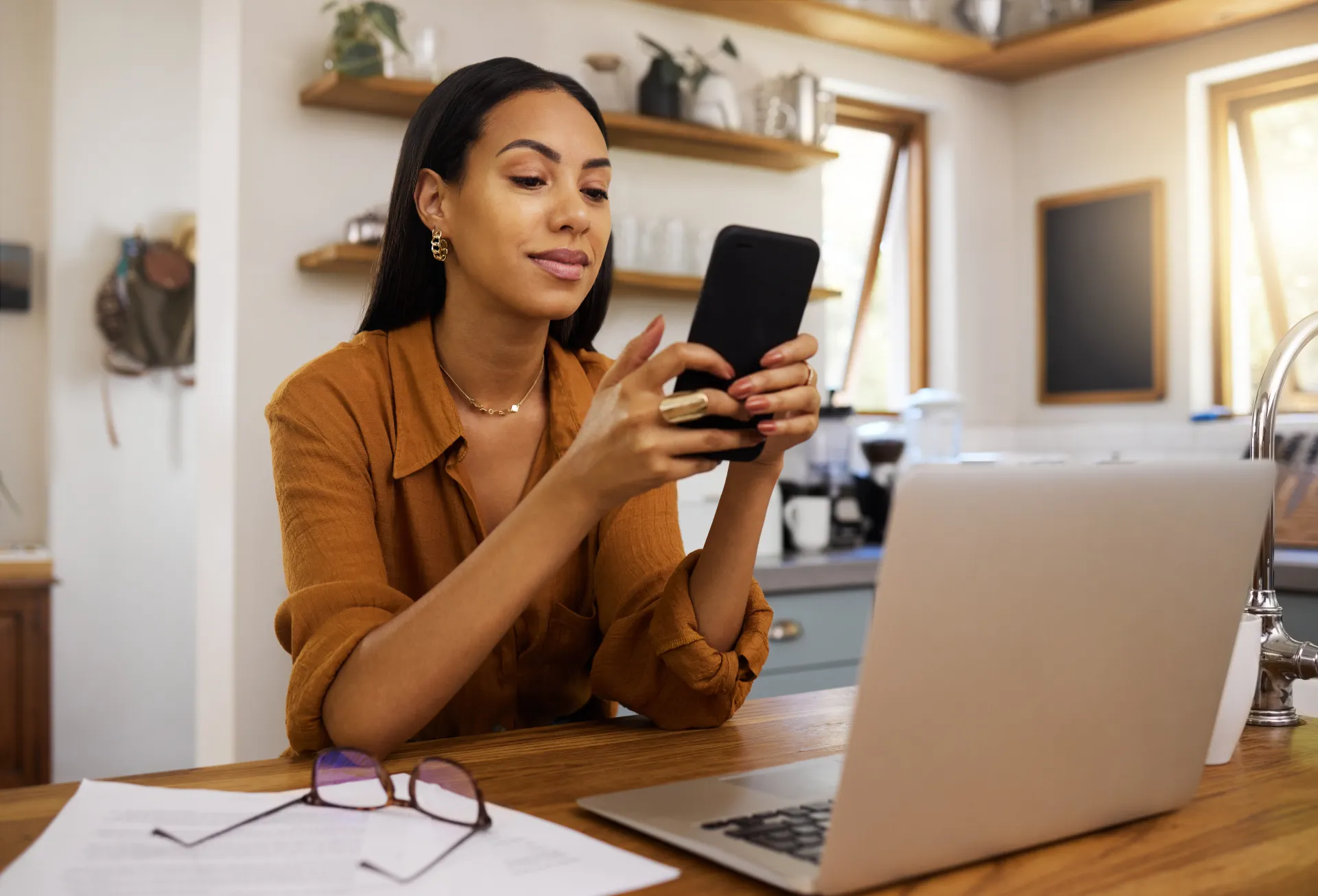 person-checking-credit-score-on-smartphone-using-iCash-credit-health-service