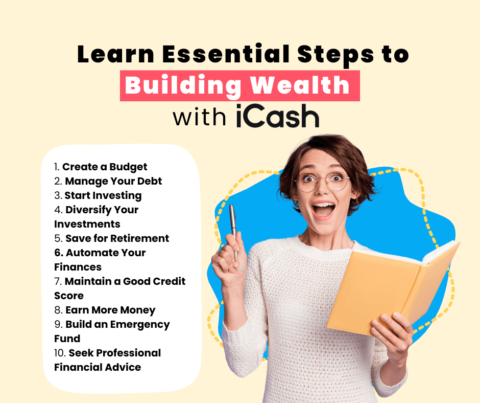 Learn Essential Steps to Building Wealth with iCash Learn Essential Steps to Building Wealth with iCash