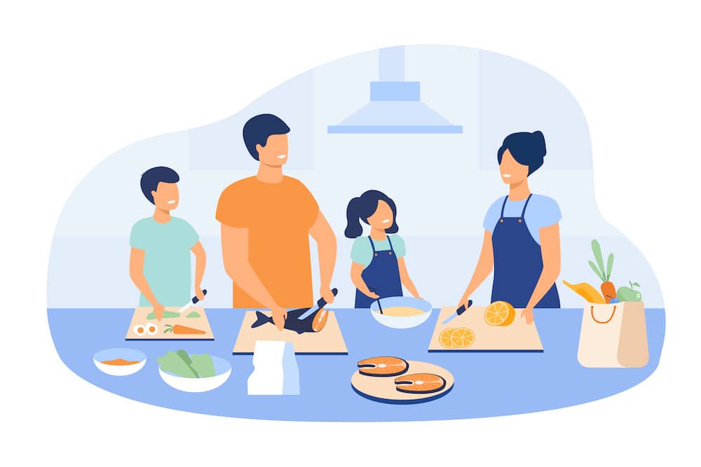 Family-cooking-dinner